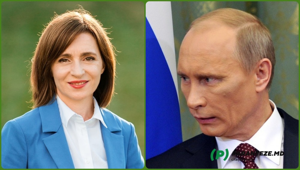 Mesajul lui Vladimir Putin către Maia Sandu cu prilejul Zilei Independenței Republicii Moldova